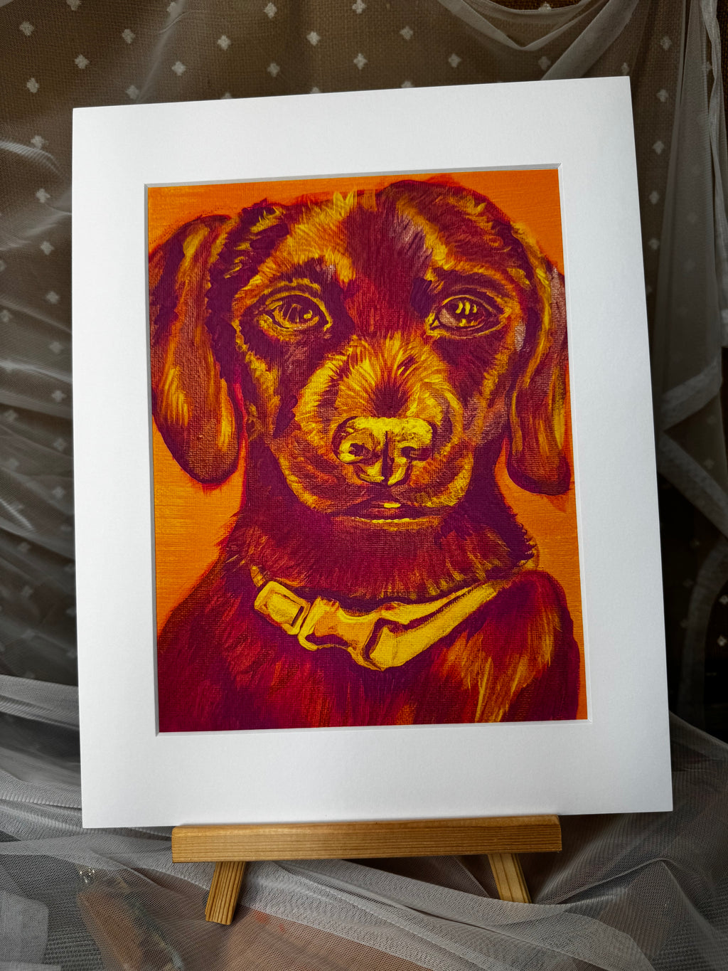 Color Pop Chiweenie Framed Print