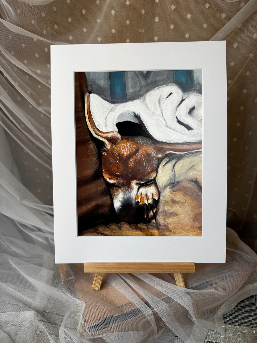 Sleepy Chihuahua Framed Print