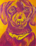 Color pop Chiweenie Puppy Print