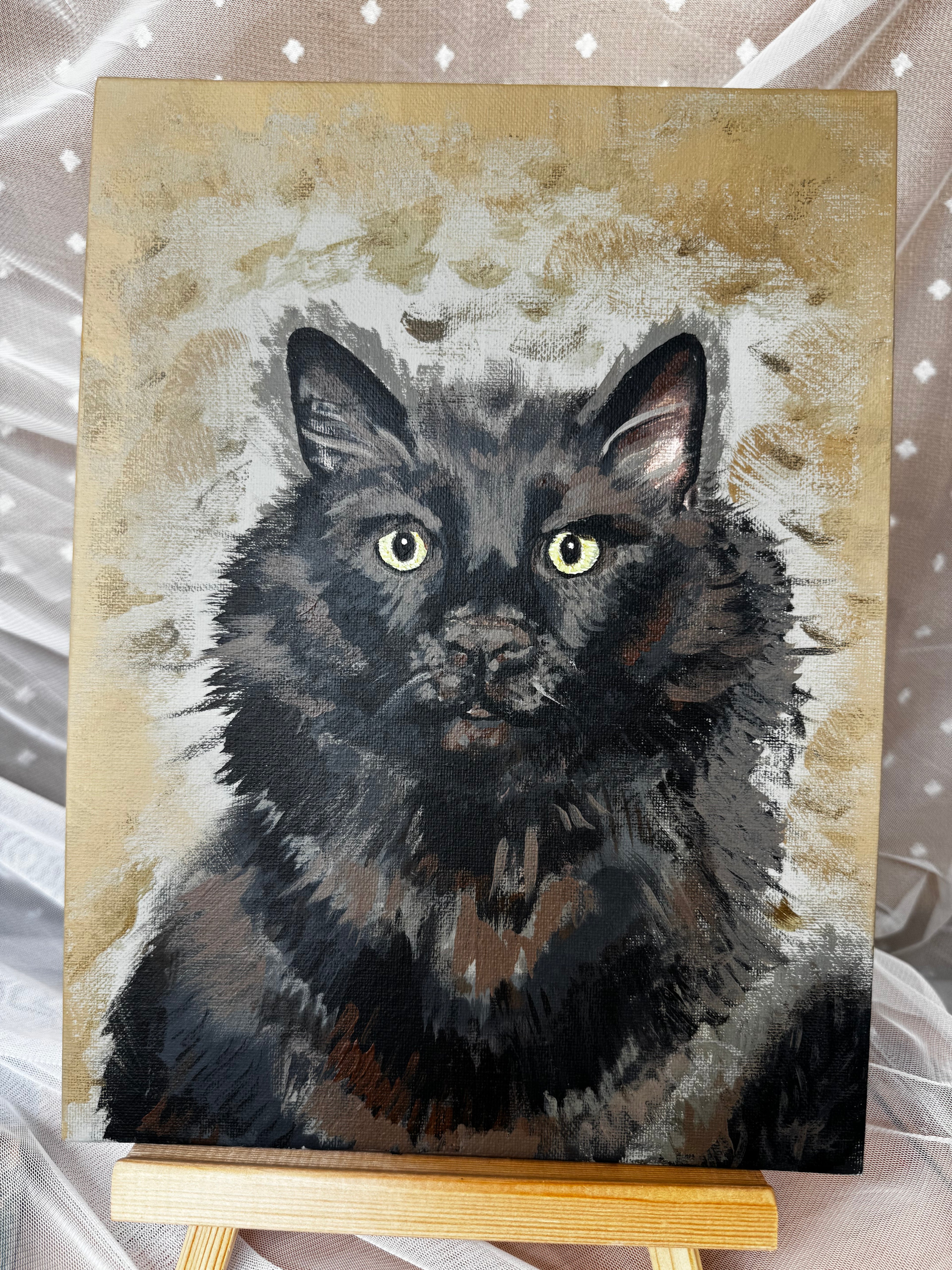 Majestic Meisty Cat Original Painting