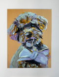 Yorkie Doodle Framed Print