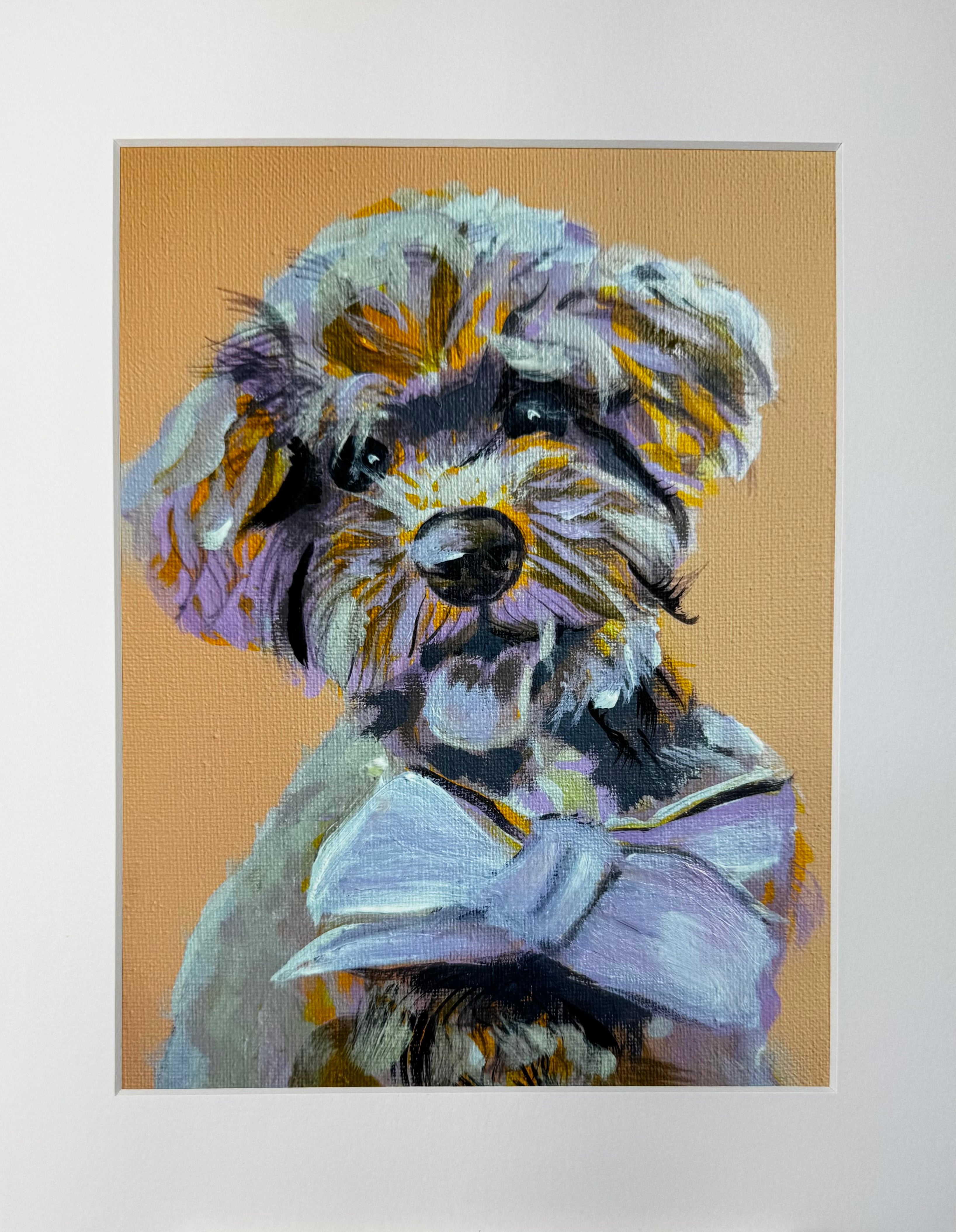 Yorkie Doodle Framed Print