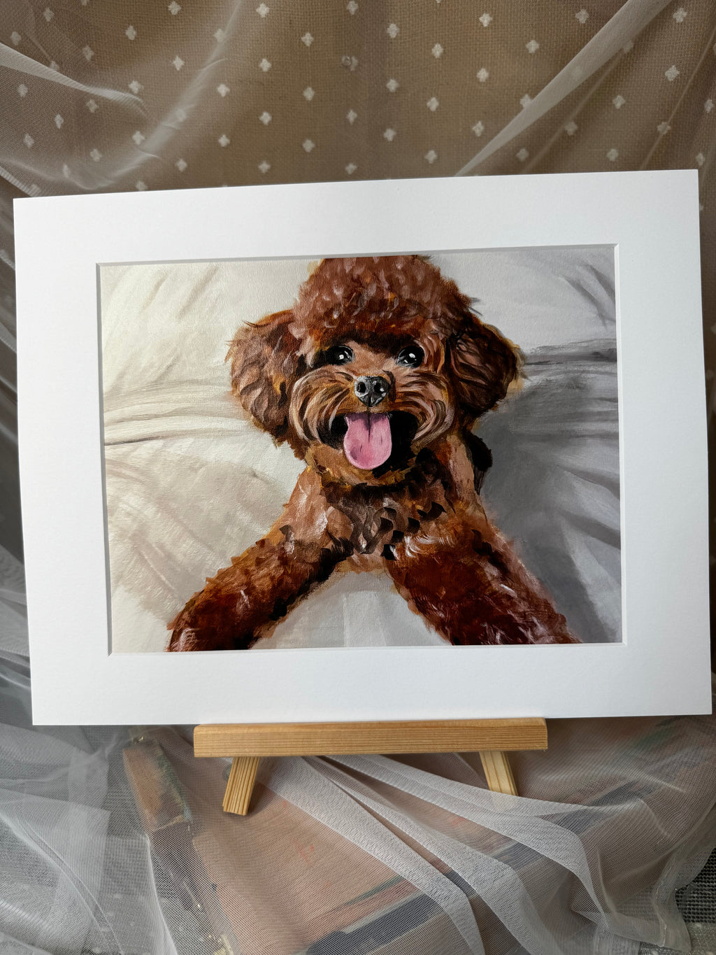 Doodle on Bed Framed Print