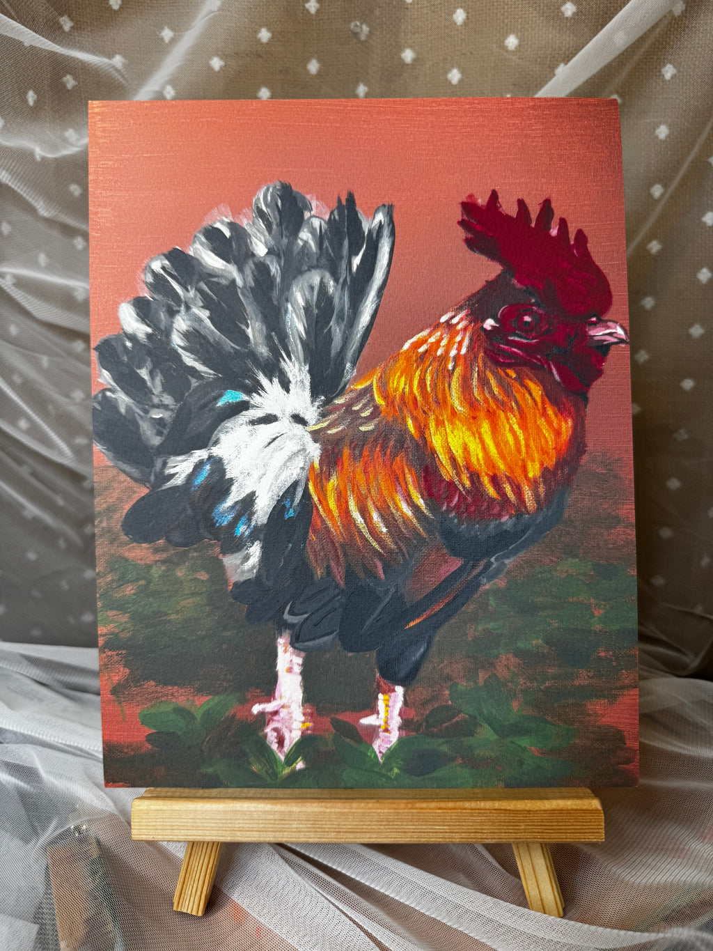 Vibrant Rooster Print