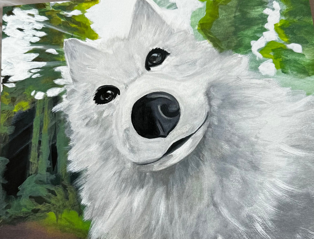 American Eskimo Selfie Print