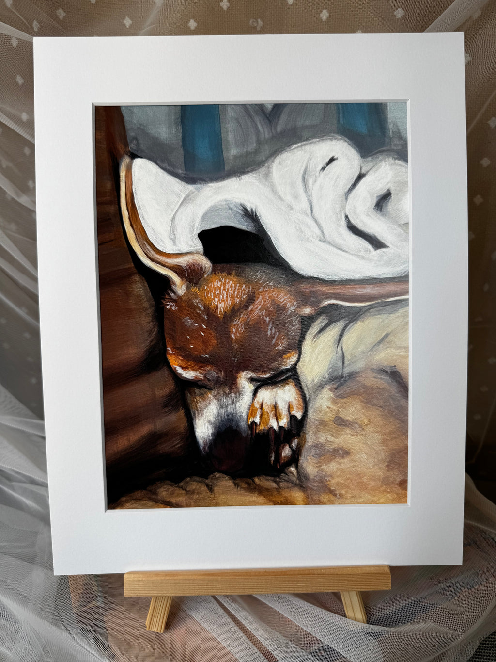 Sleepy Chihuahua Framed Print