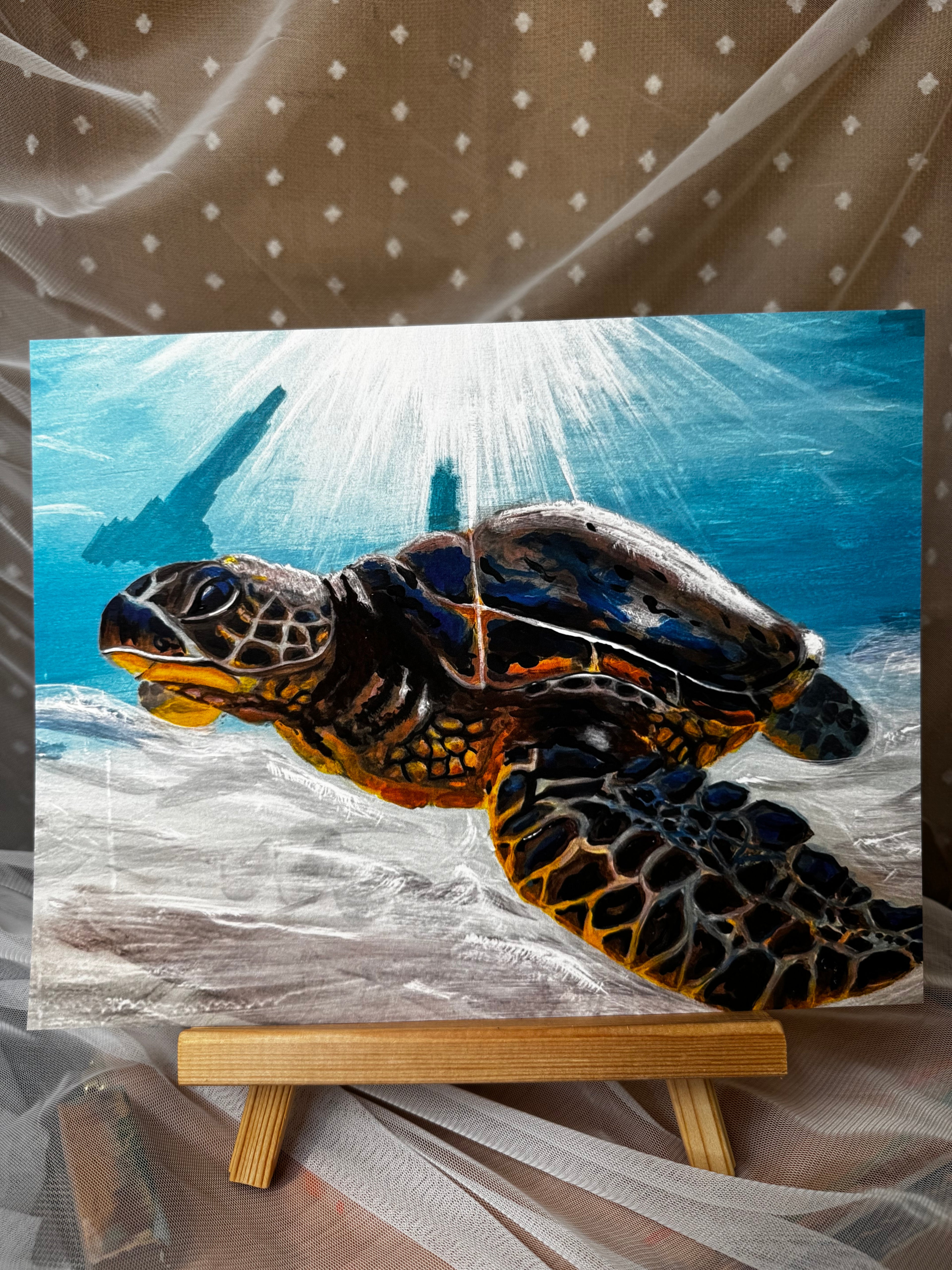 Underwater Sea Turtle Print