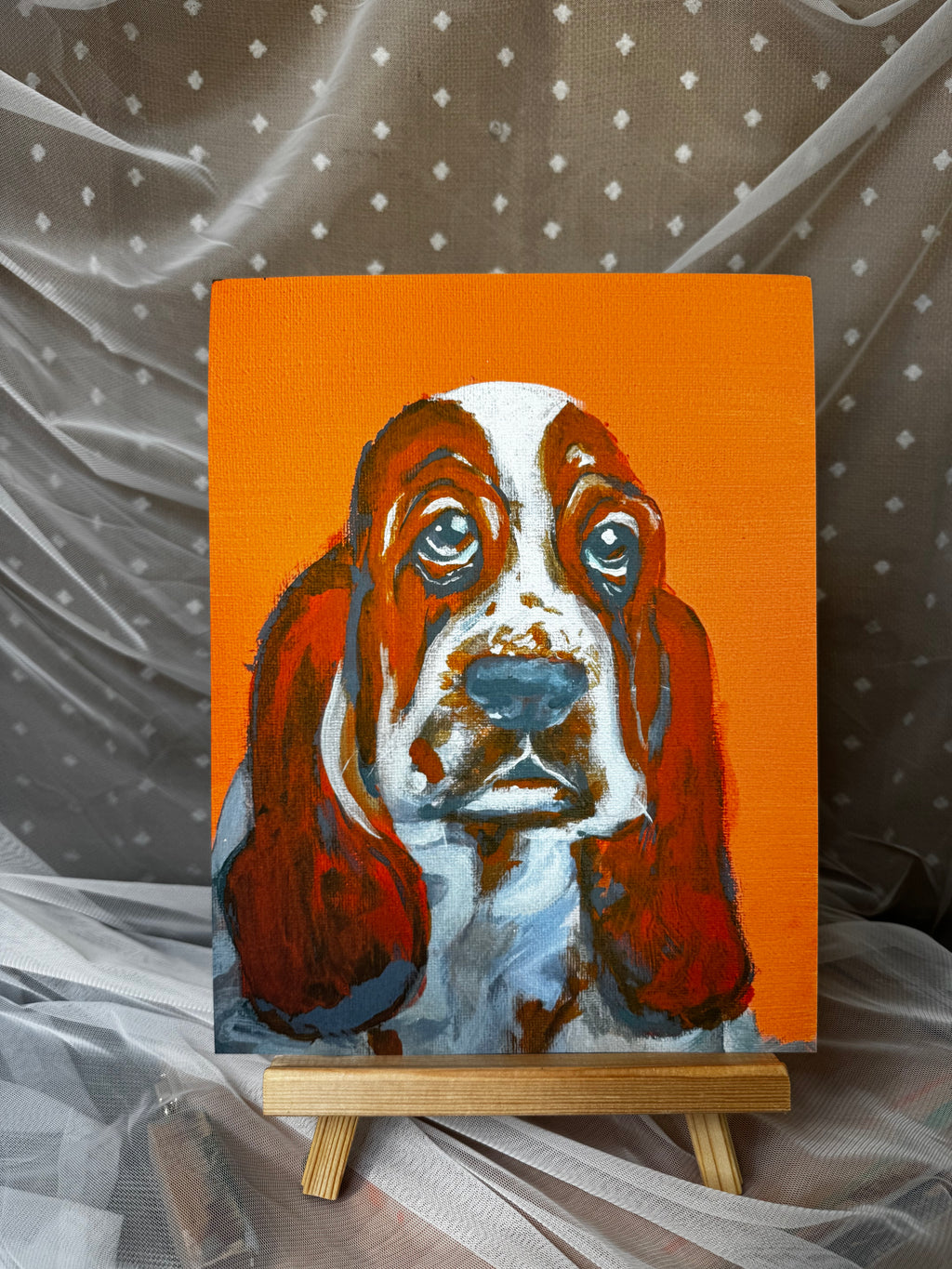 Color Pop Hound Dog Puppy Print