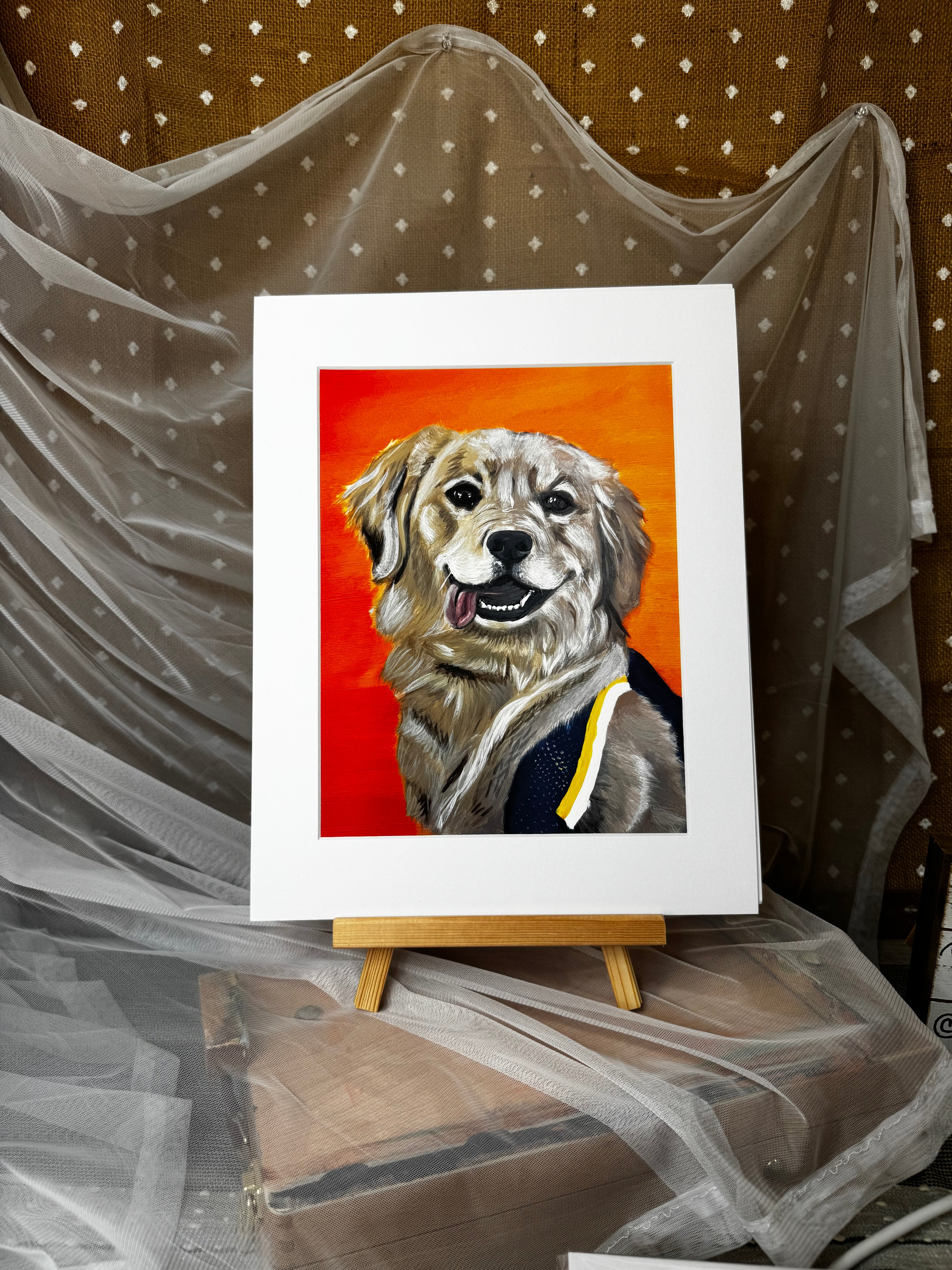Moxie the Golden Retriever Framed Print
