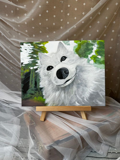 American Eskimo Selfie Print