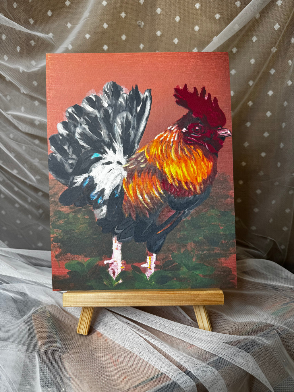 Vibrant Rooster Print