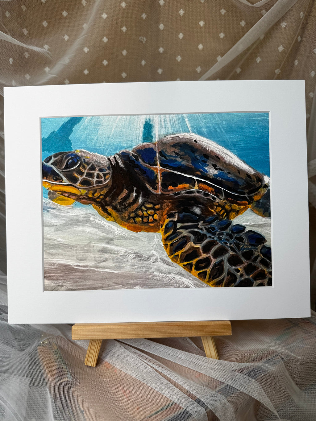 Underwater Sea Turtle Framed Print