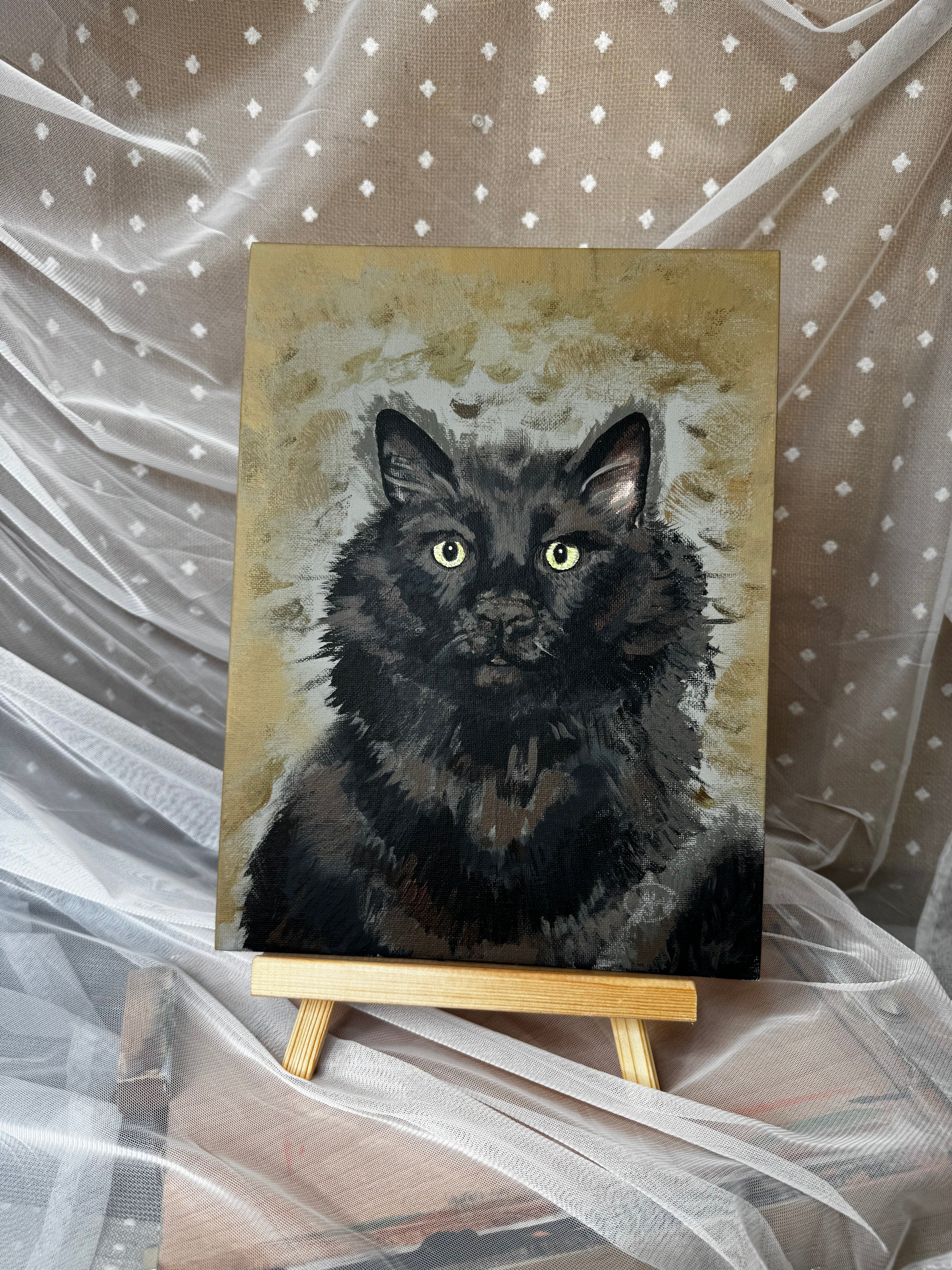 Majestic Meisty Cat Original Painting