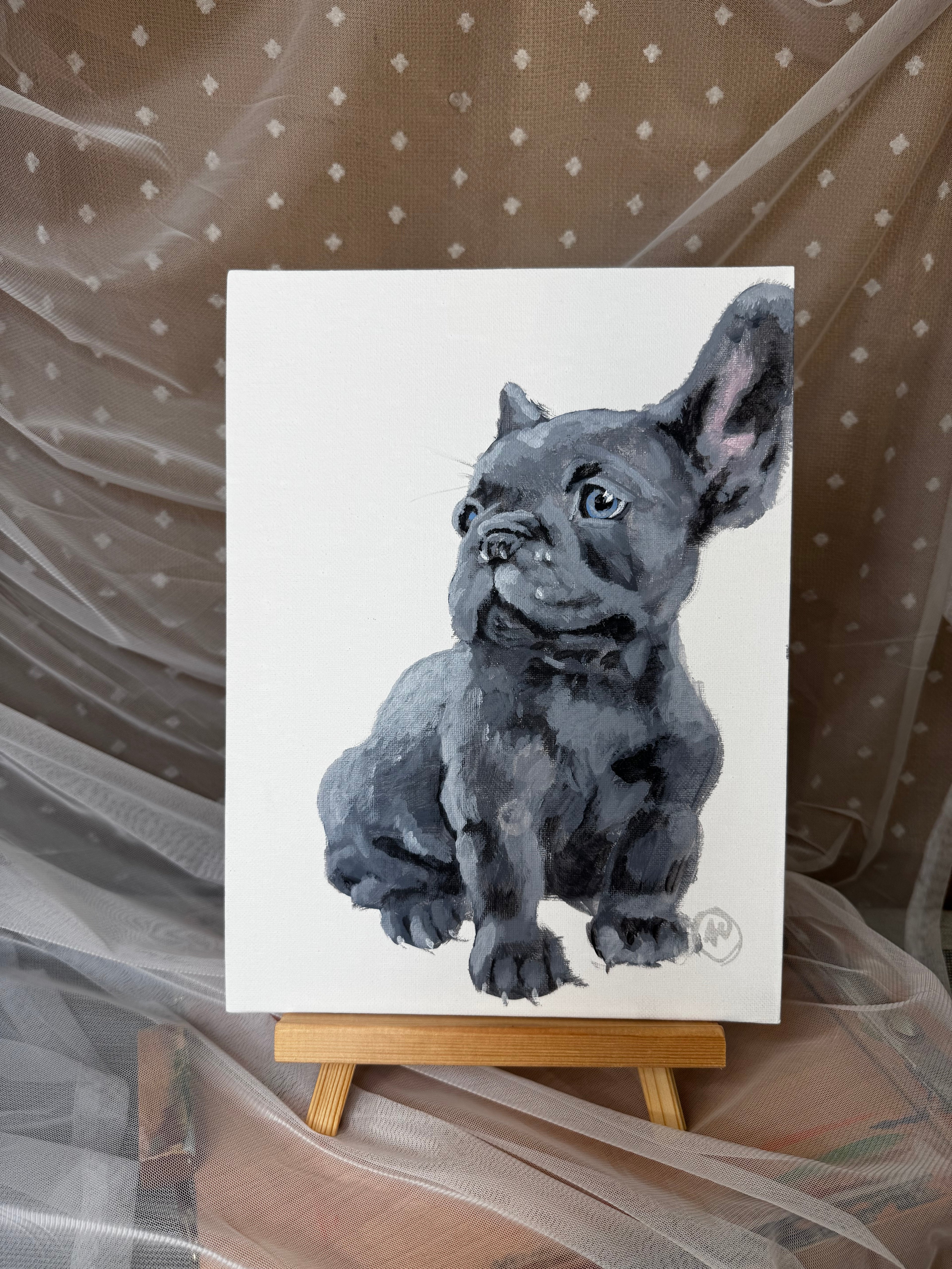 Bleu French Bulldog Original Painting