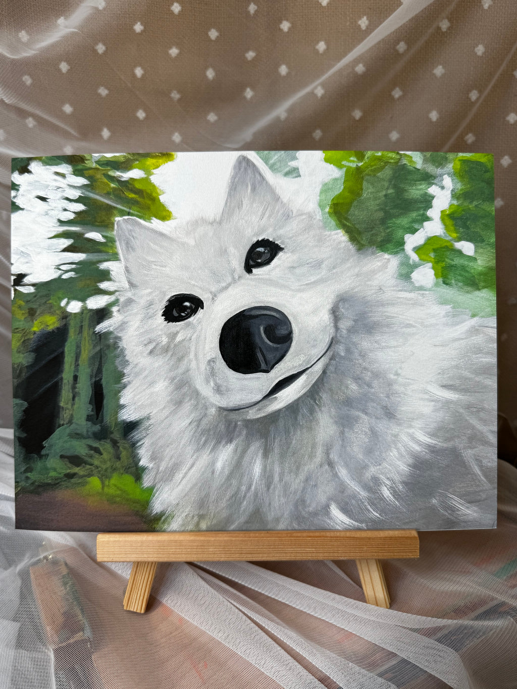 American Eskimo Selfie Print