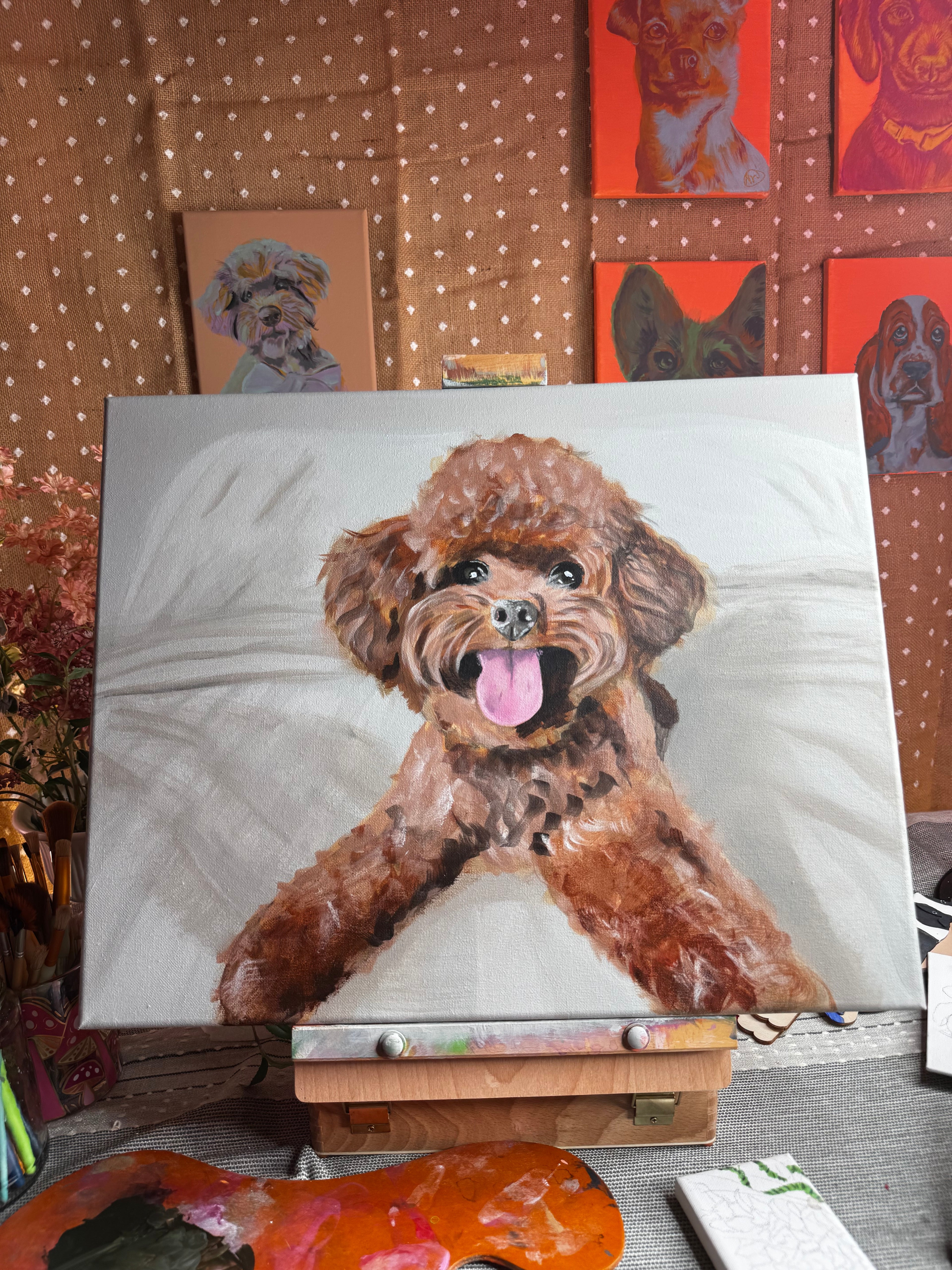 Doodle on Bed Original painting